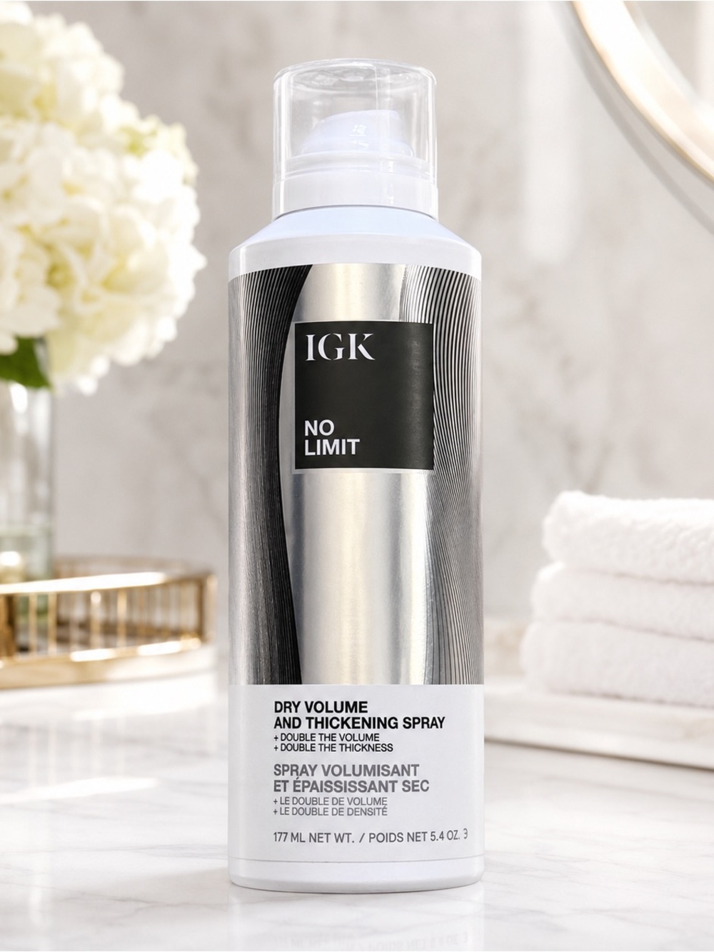 IGK No Limit Dry Volume & Thickening Spray 5.4 oz Full Size Used Once
